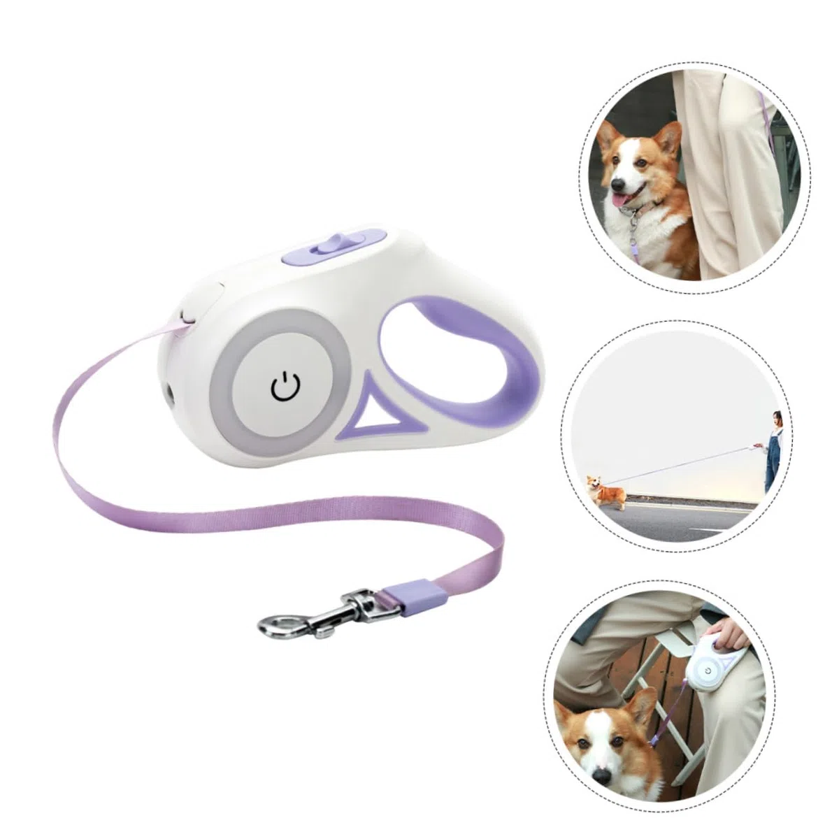TOYANDONA Correa de Perro Retráctil Automática de Metros Perros y Cuerda de Traction Resistente y Duradera Entrenamiento