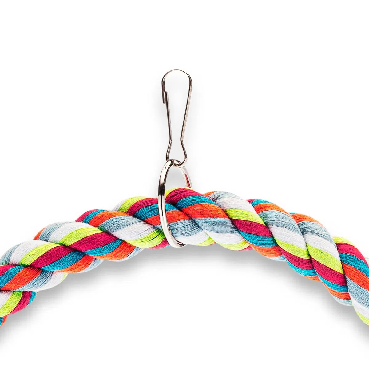 Perca grande de algodón para pájaros, hecha con materiales naturales, segura para escalar y masticar, ideal para loros grises africanos, cacatúas, periquitos y cacatúas