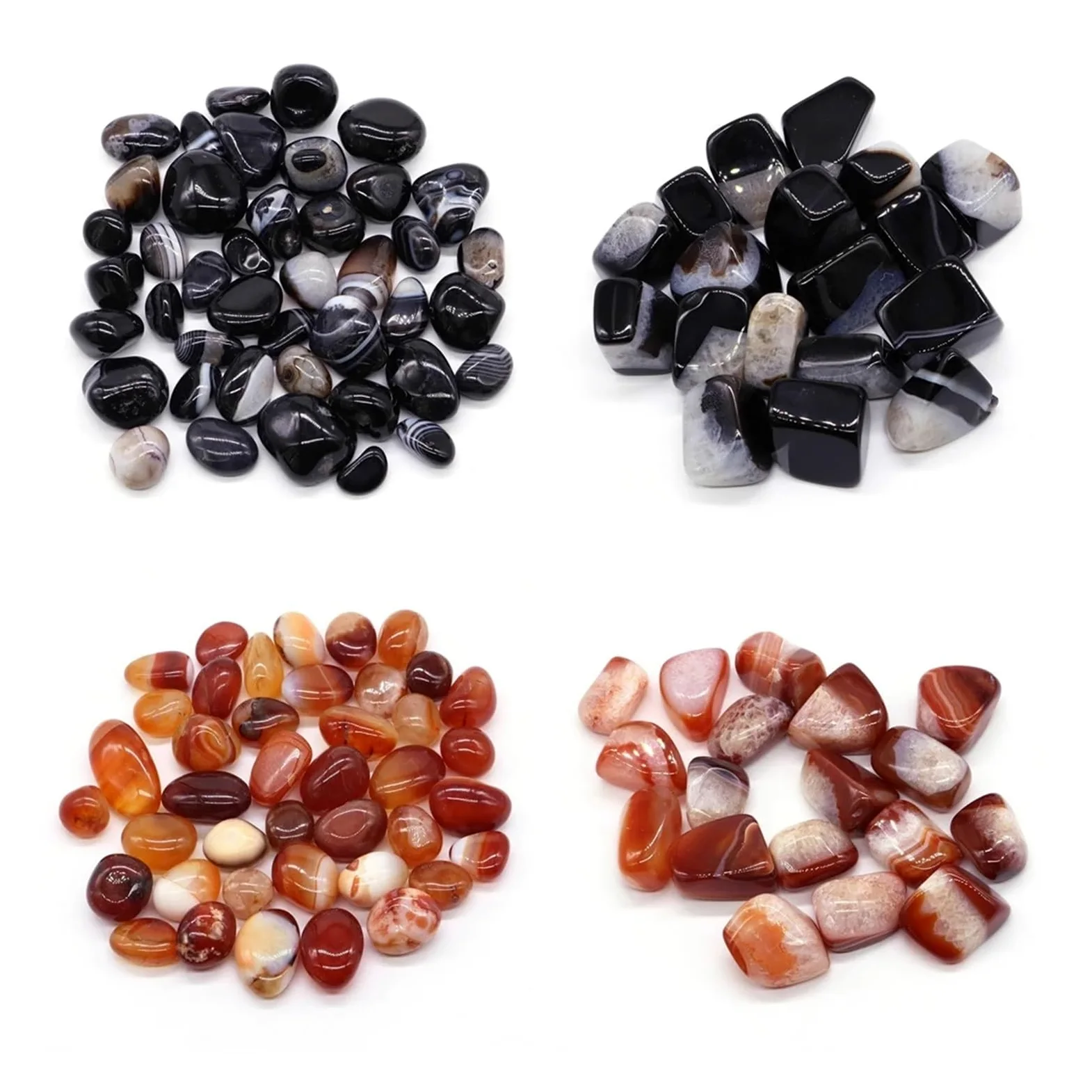 Piedras de Grava para peceras, Piedras De Grava for Acuario Y Jardín Multicolor Varios Tamaños(Color 18,100g)