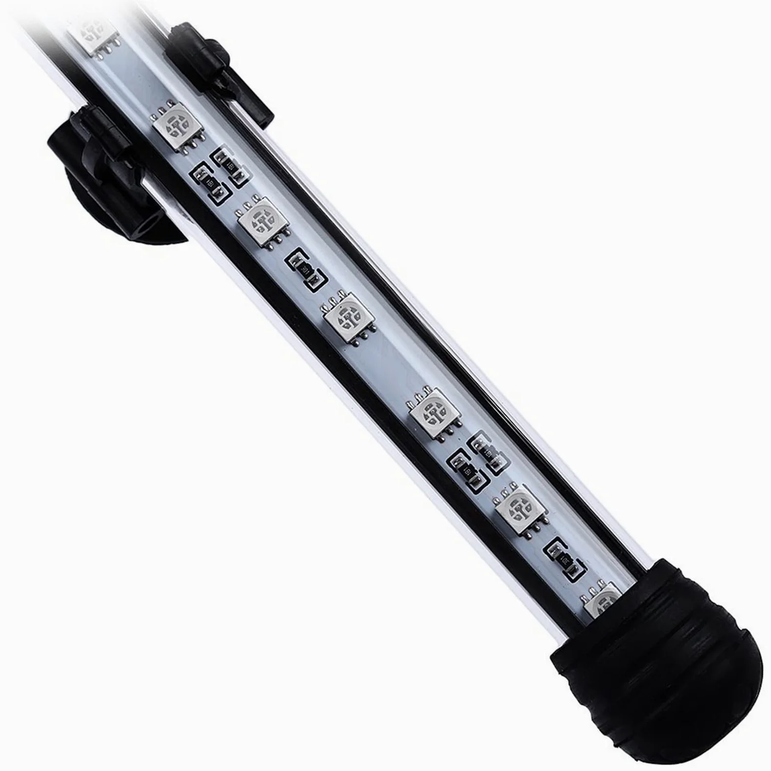 Luz para Piscina 1 8 cm 28 cm 38cm 48cm RGB Remoto DIRIGIÓ Tanque de pescado ligero acuario IP68 Impermeable 5050 SMD LED Luz de barra lámpara acuática sumergible Luces Sumergibles ( Color : 28CM US P