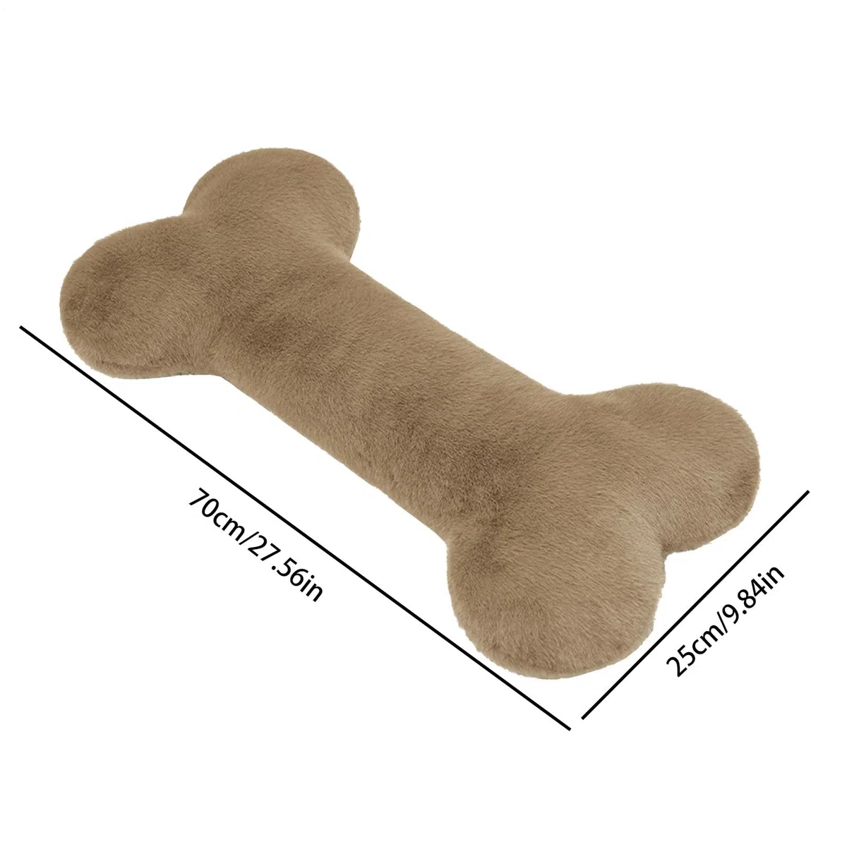 Juguete Para Perros Hueso De Peluche Almohada Relajante Para Cachorros De