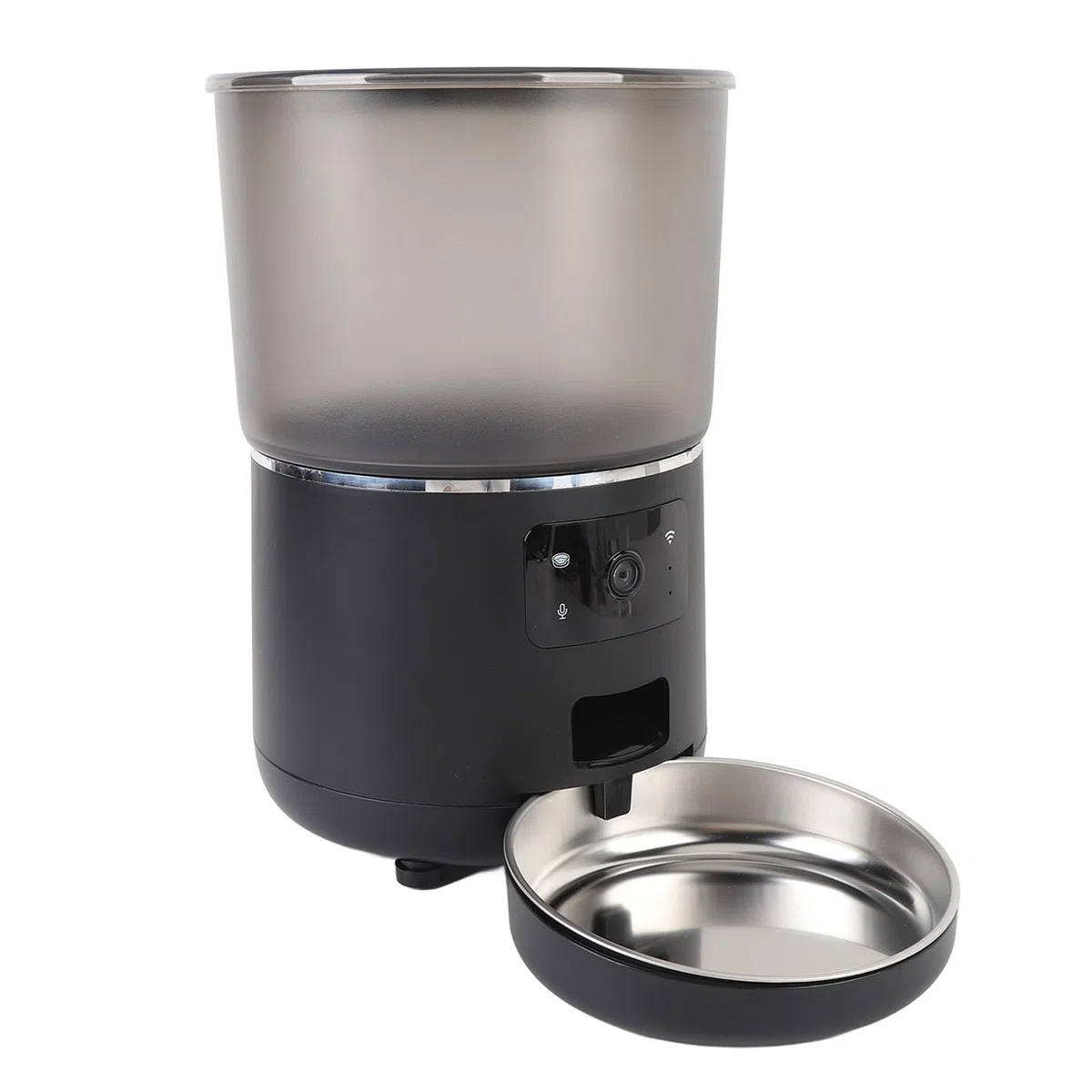 Topiky Comedero Automático para Gatos de 4 litros, Dispensador de Comida Seca con Temporizador, Control por Aplicación, Comedero para Mascotas con Control de Porciones, Diseño Des (Enchufe de la UE)