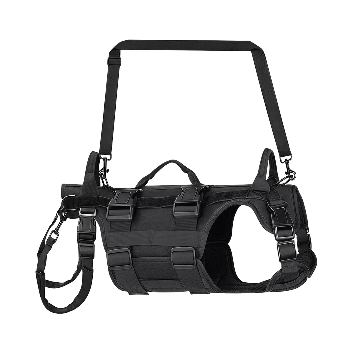 Perro para mascotas mayores con elevación de cuerpo completo y asas acolchadas, arnés transpirable para perros