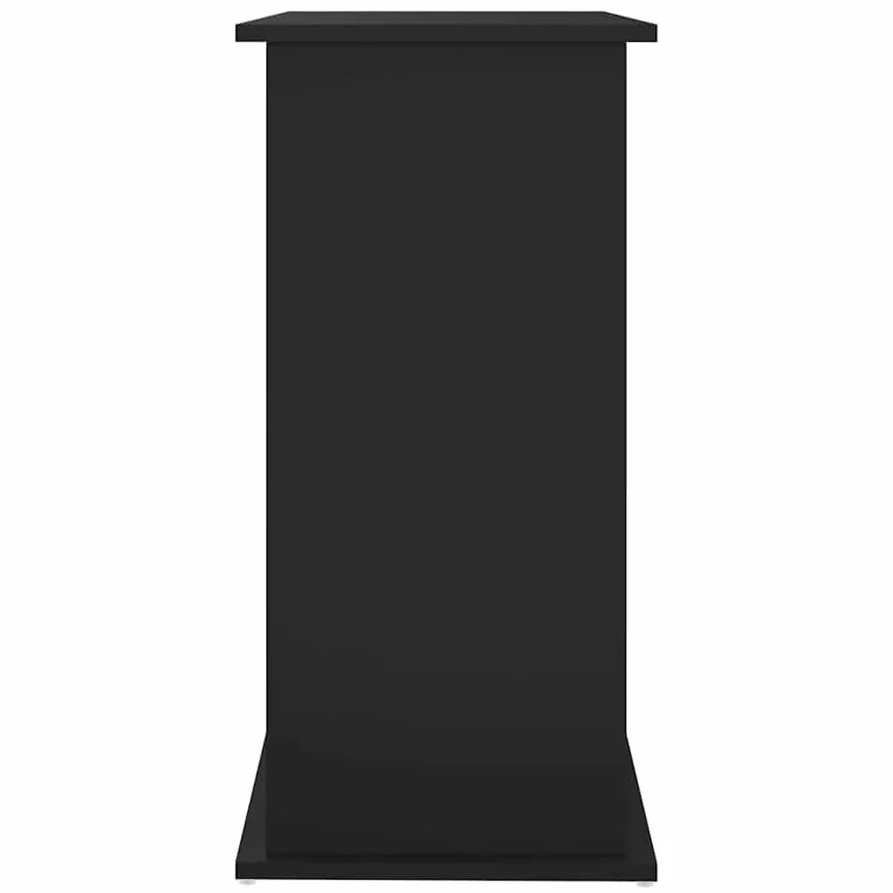 vidaXL Soporte para Acuario Madera de ingeniería Negro 81x36x73 cm, Mueble para pecera, Armario para Acuario, Soporte de Madera para pecera