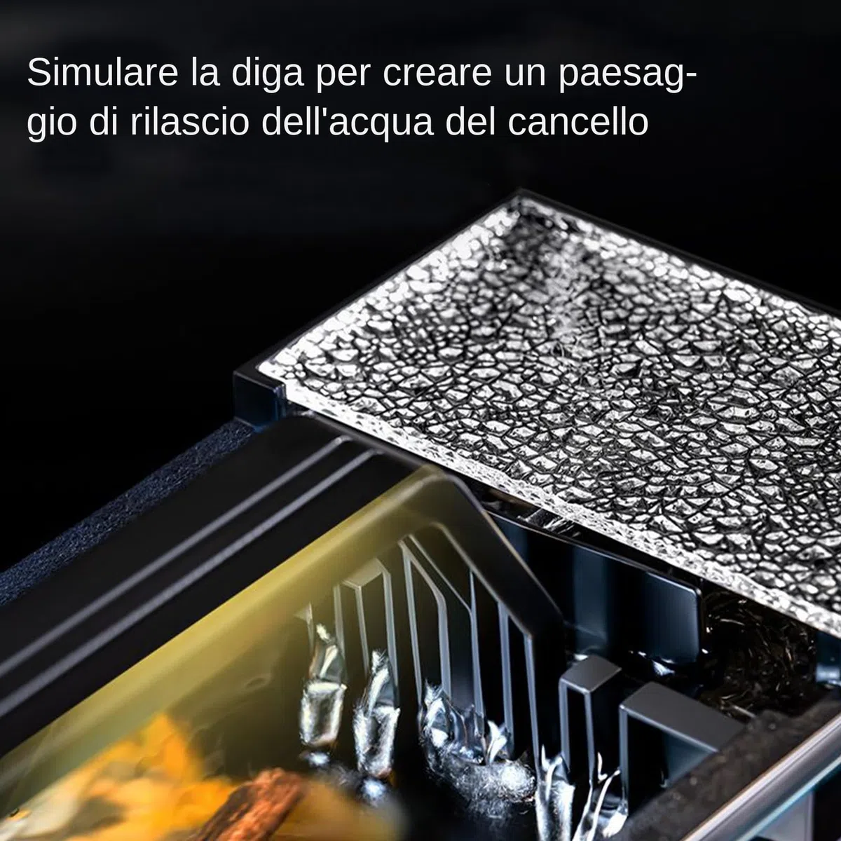 Kit de acuario genérico, depósito de peces de acuario con filtro y ligero kit de bombas silenciosas con de filtración, accesorios de escritorio inteligentes para