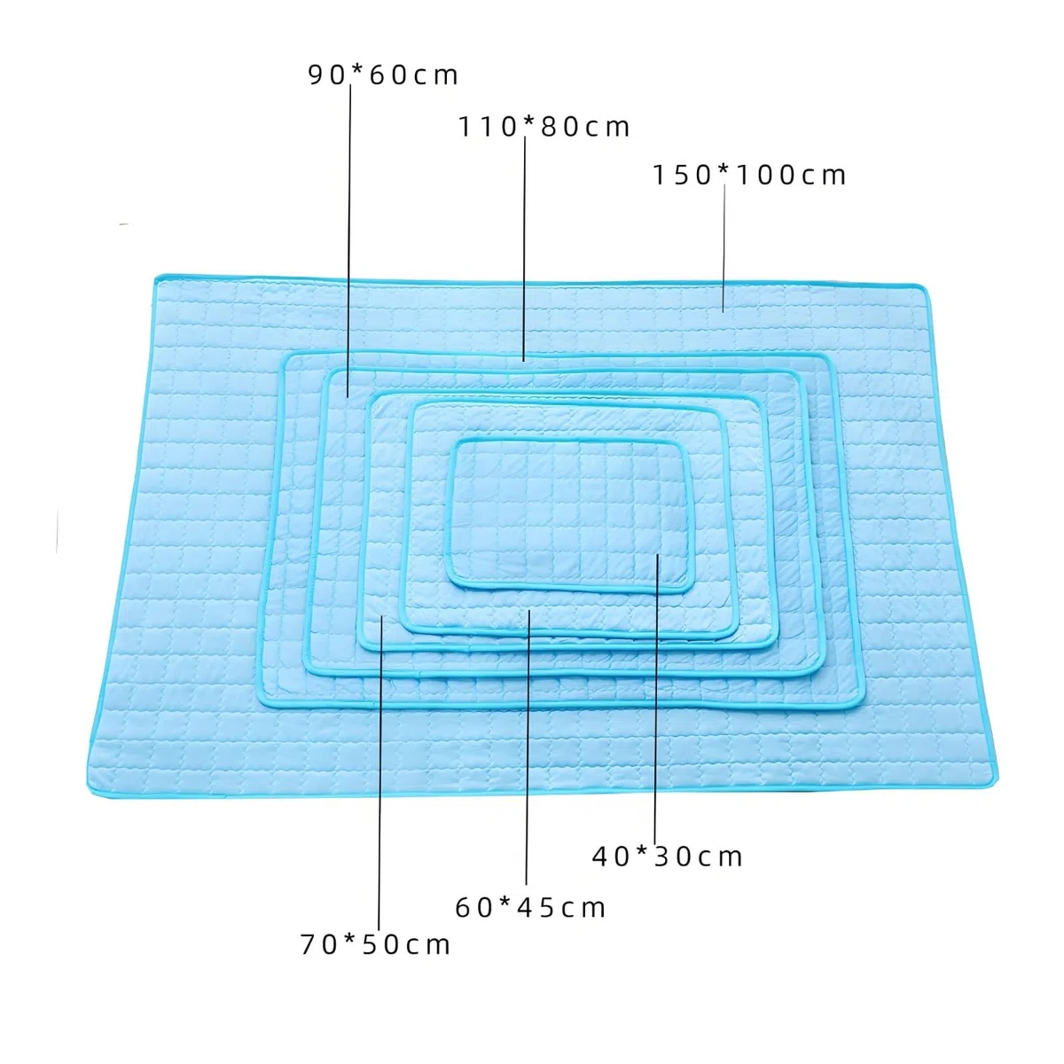 Alfombrilla de refrigeración para perros, almohadilla de gel duradera no tóxica para mascotas, alfombrilla de refrigeración automática para perros y gatos en verano caluroso, perfecta para uso en
