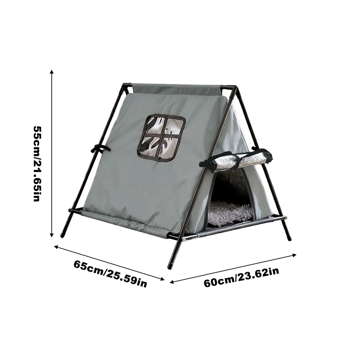 Casa para Gatos De Exterior Resistente A Las Inclemencias del Tiempo Cama