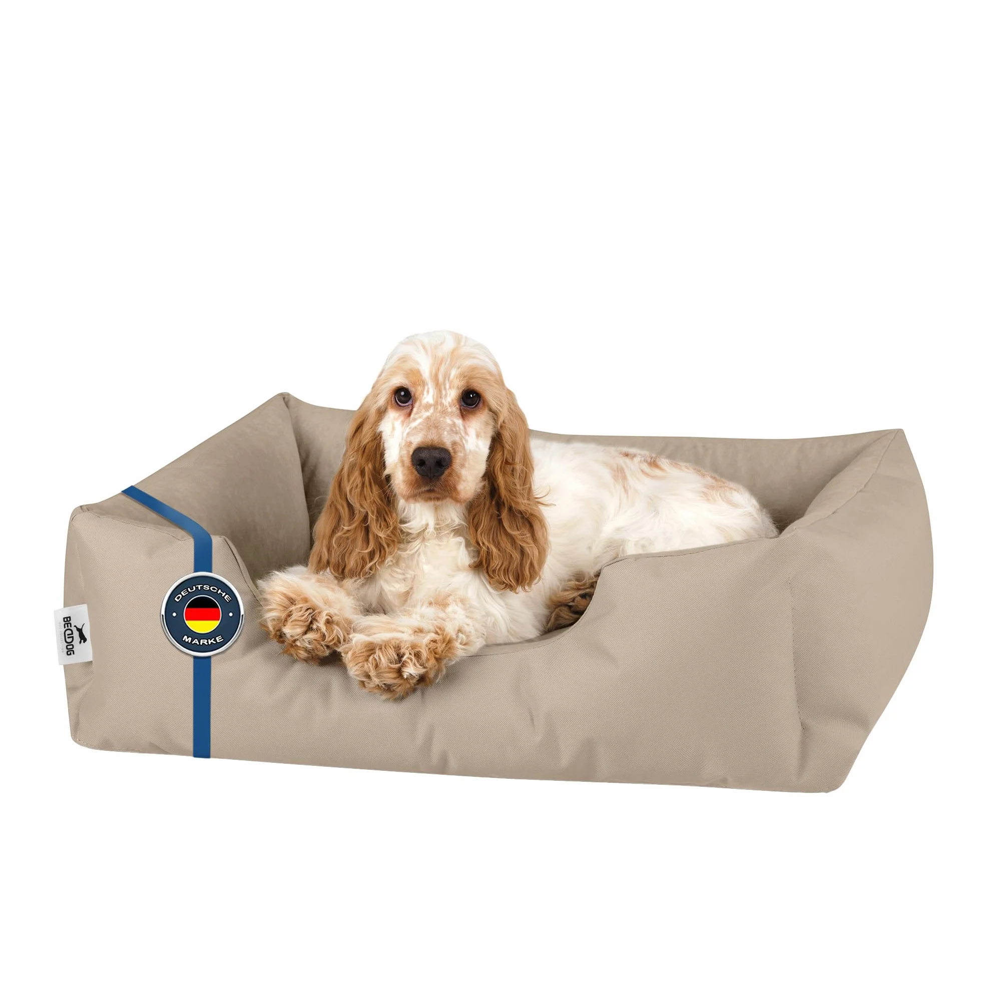 BedDog Zara Cama para Perros Cojín para Perros con Funda Desmontable Lavable, Cesta para Perros Perros Sofá para Perros Pequeños S