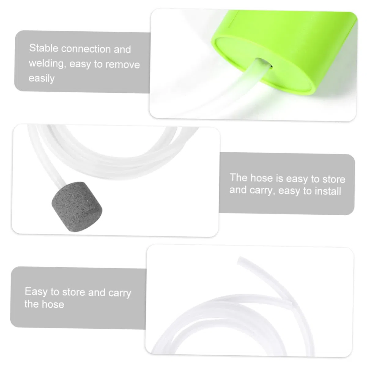 Mipcase 3piezas Bomba De USB Portátil para Acuarios Mini Silenciosa y Aumenta El y Produce Burbujas para Peceras y Pesca Al Aire