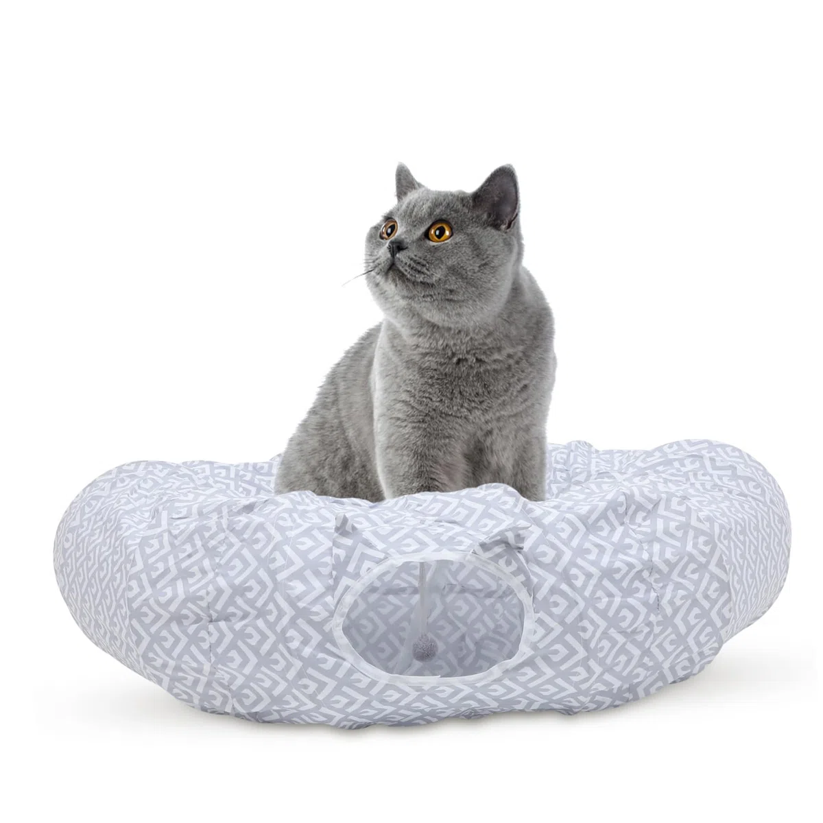 BESPORTBLE Cama Túnel para Gatos Forma De Dona Túnel Cama para Gatos De Interior para Gatitos y Conejos