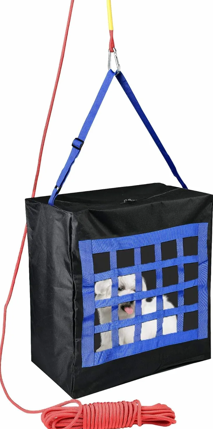 Bolsa de Rescate de Incendios para Mascotas Grande de hasta 40 kg - Kit de evacuación de Mascotas - Transportador de Emergencia para