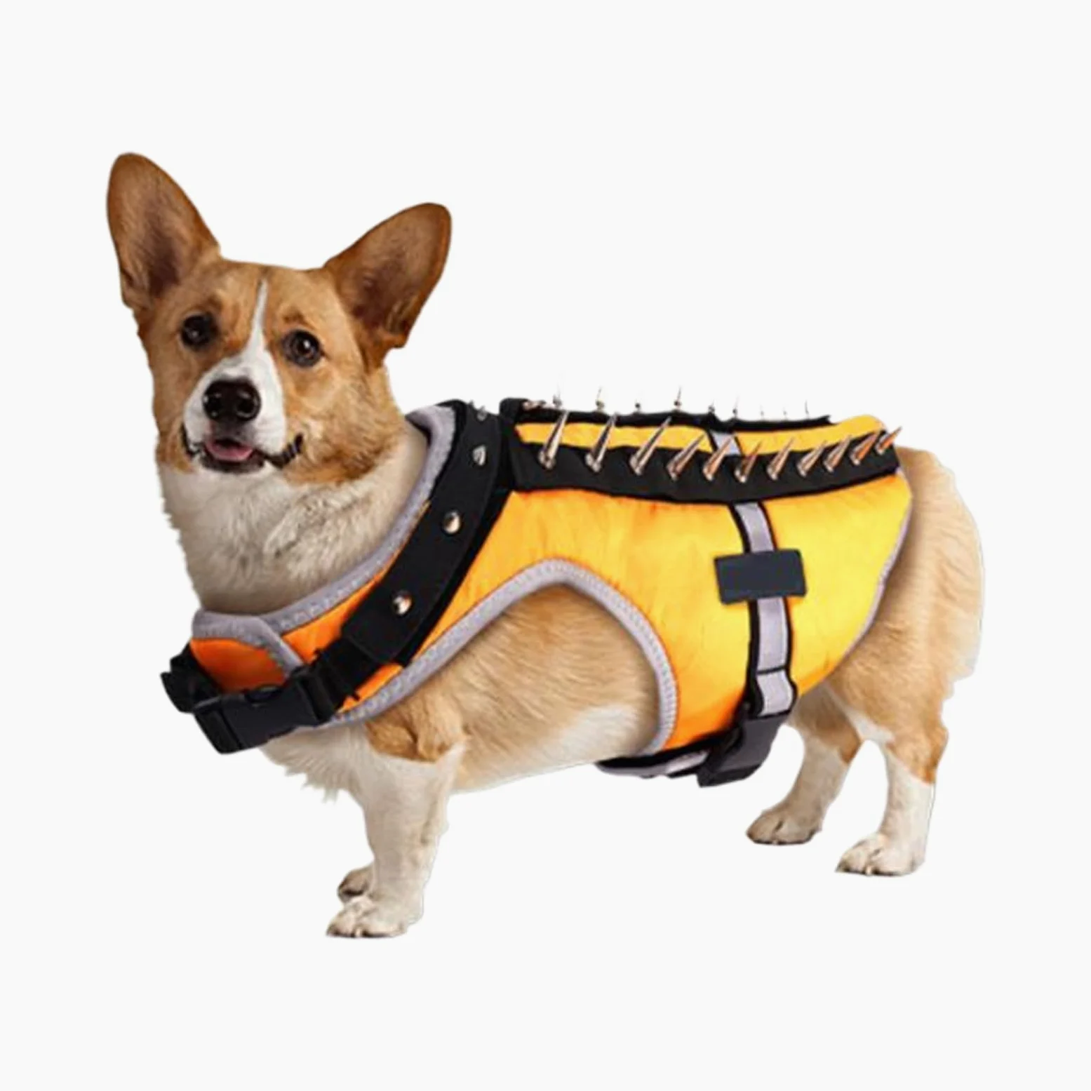 Chaleco De Protección con Púas para Perros Pequeños Arnés Canino Ajustable | Arnés Reflectante Para Cachorro Protección Reflectante Para Mascotas Contra Ataques De Rapaces En Paseos Al Ai