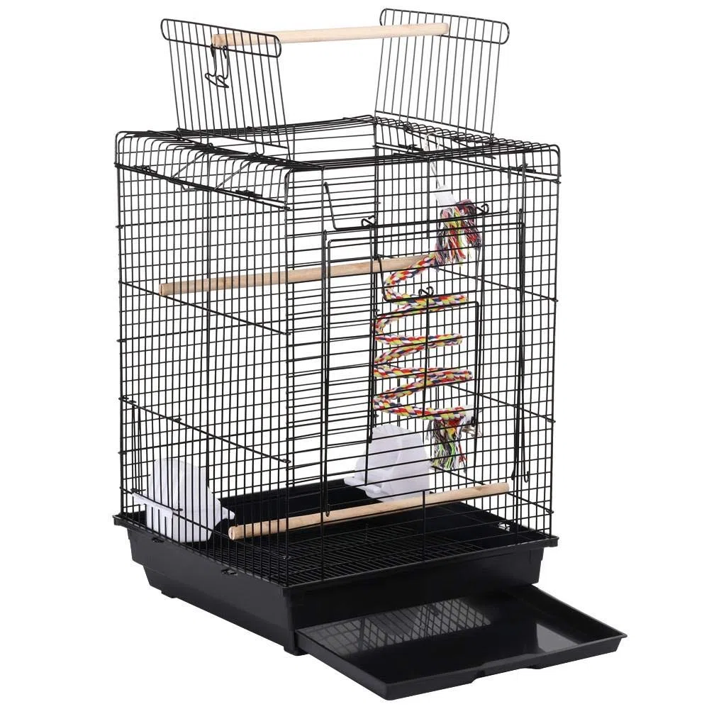 Yaheetech Jaula de Pájaros Jaula para Mascota Jaula Hierro