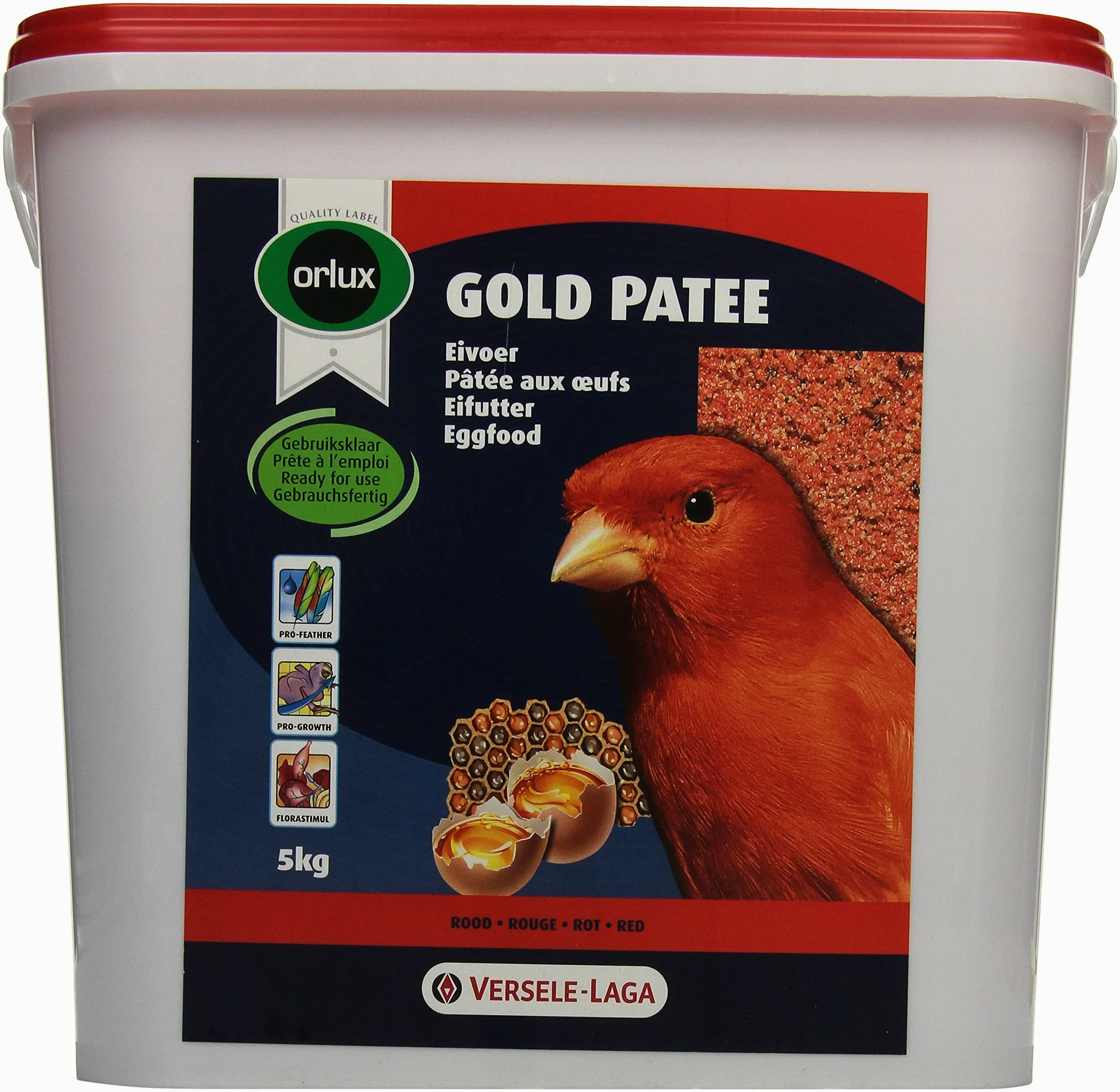 Animo Concept Nobby Orlux - Paté de Oro, 5 kg, Color Rojo