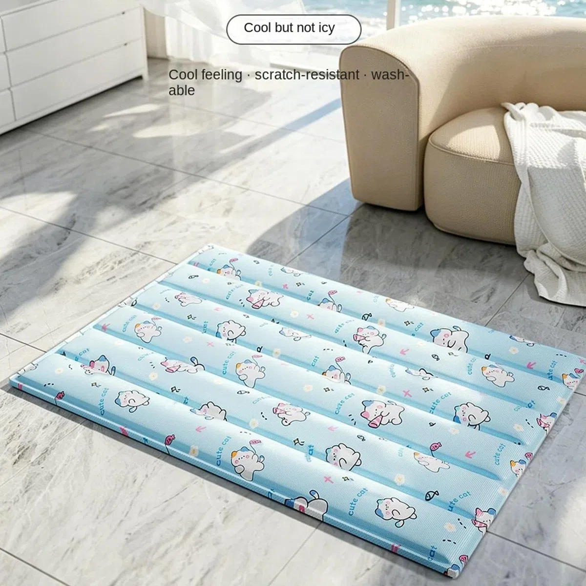 Genérico Cama De Enfriamiento para Mascotas: Lavable Impermeable Engrosado,