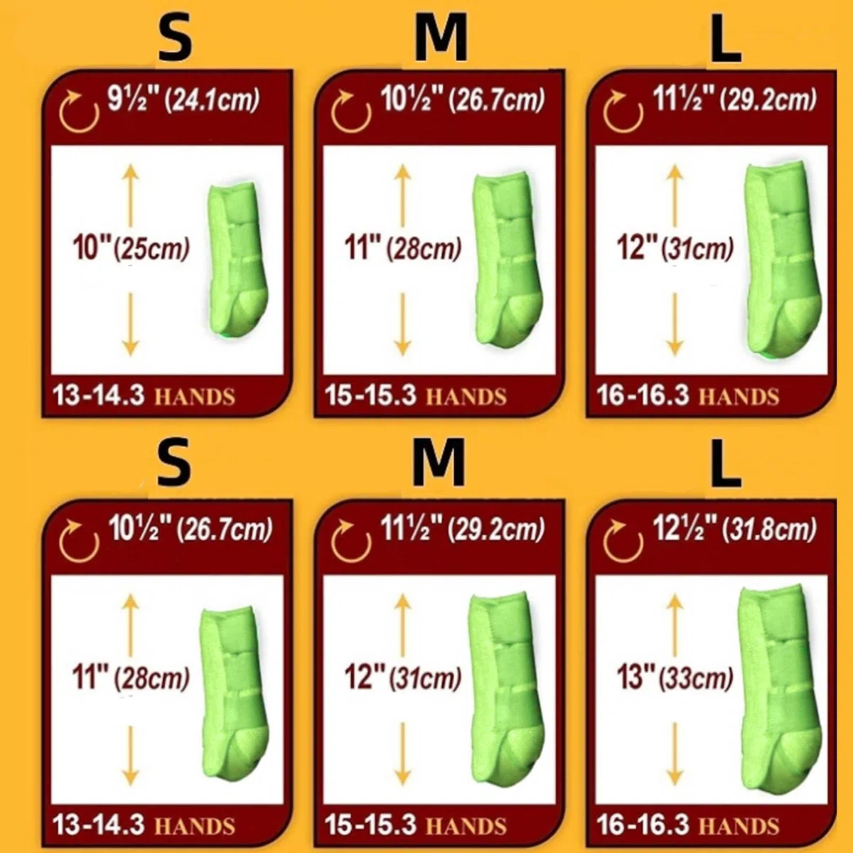 4 Piezas Protectores Piernas Caballo Botas Envolturas Almohadilla Neopreno Suaves Adecuadas para Y Paseos, Verde Claro, m