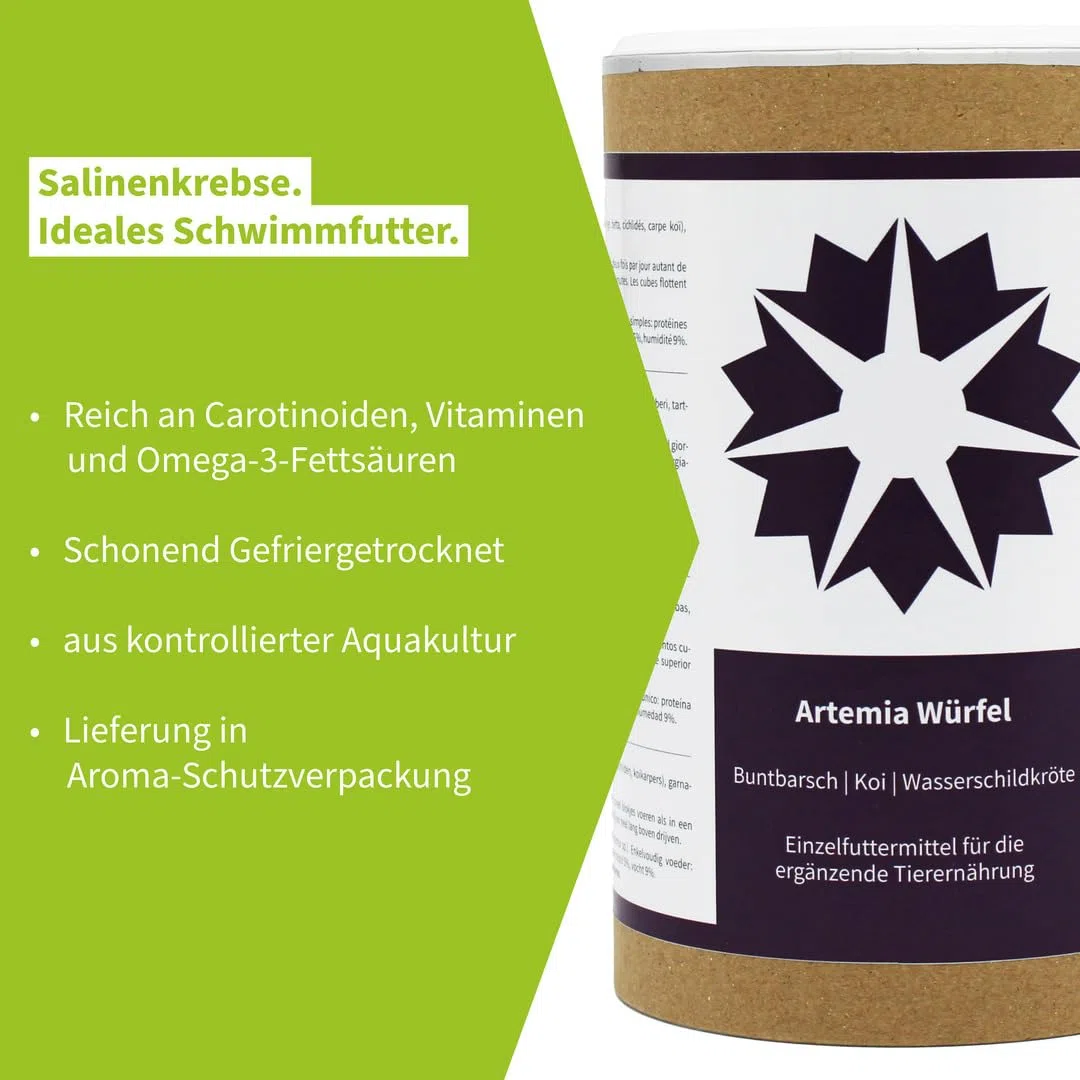 Artemia Cubos FD alimento Flotante liofilizado (5L = 450g)
