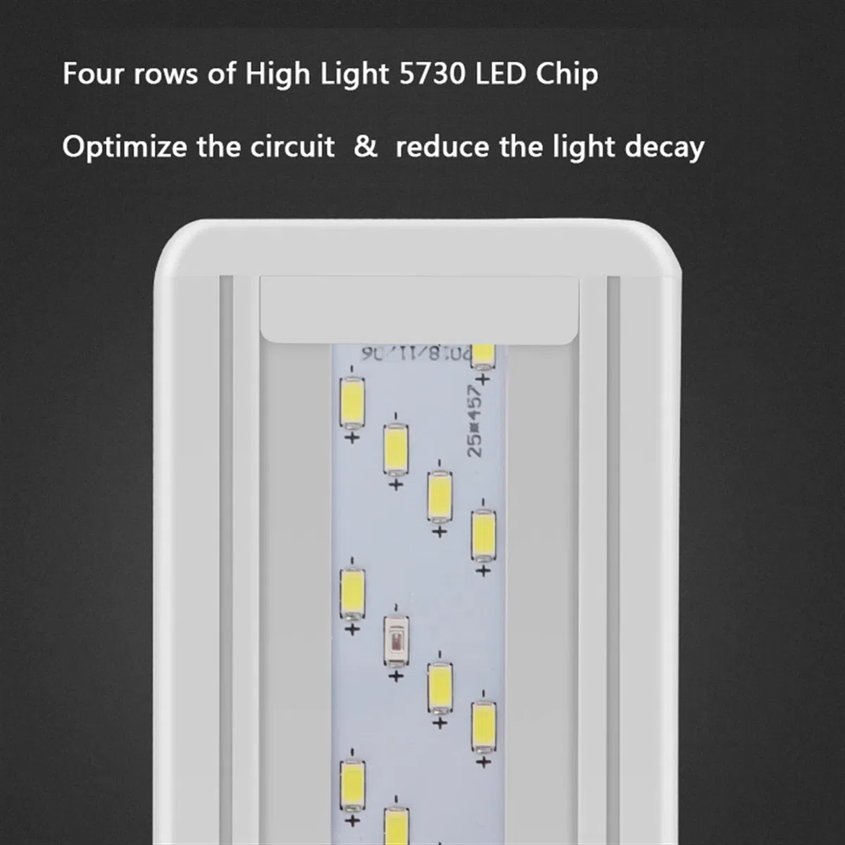 Luz para Piscina Super delgado Le Luz acuática de iluminación de acuario DS con soporte ajustable 20-6 0cm Clip impermeable extensible en la lámpara for el tanque de pescado Luces Sumergibles ( Color