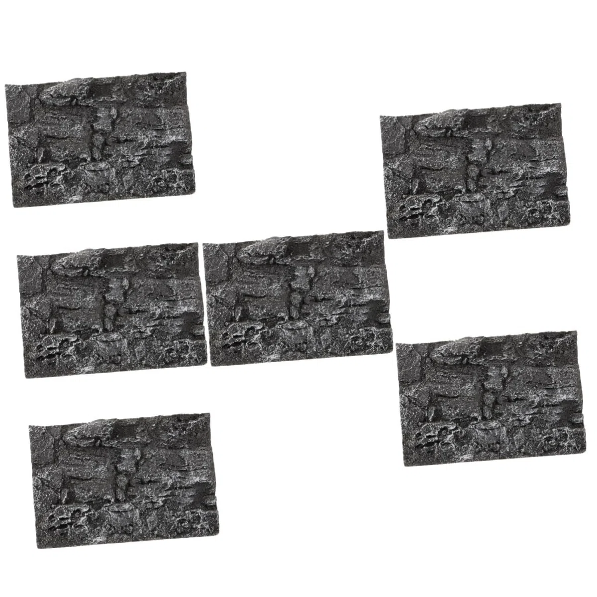 Hohopeti 6piezas Fondo para Acuarios y Terrarios Decoración De Tanque De Reptiles Paneles De Rocas para Peceras y Espacios Acuáticos para Tortugas y Lagartos Diseño Vibrante y Detallado