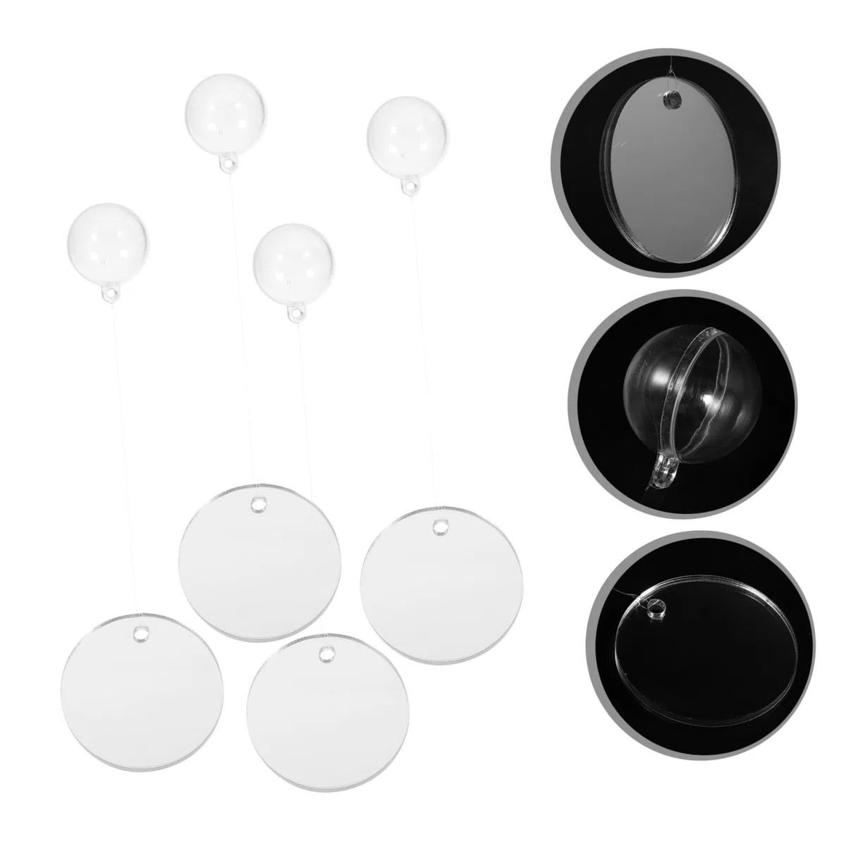 BESPORTBLE 20piezas Espejos para Acuarios De Betta Espejos Flotantes Redondos De Accesorios para Peceras Decoración para Acuarios De Agua Dulce y Salada