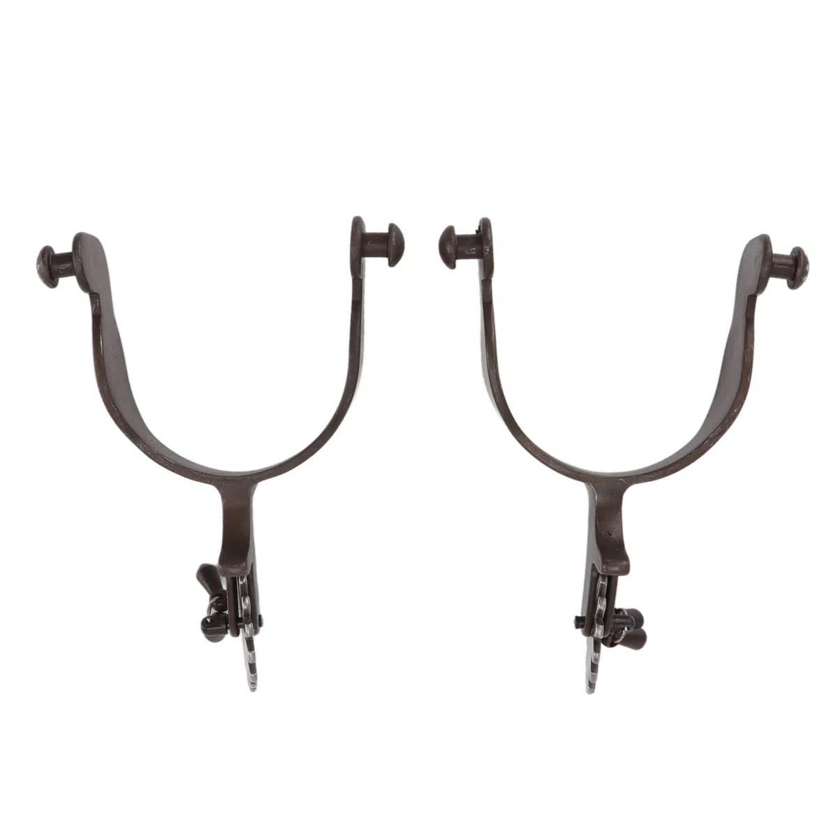 Espuelas para Caballos, Espuelas para Botas de Vaquero con Patrón Vintage Grabado Antioxidante de Acero Al Carbono, Ecuestres con Diseño en Forma de U para Equipo de Equitación de Vaquero