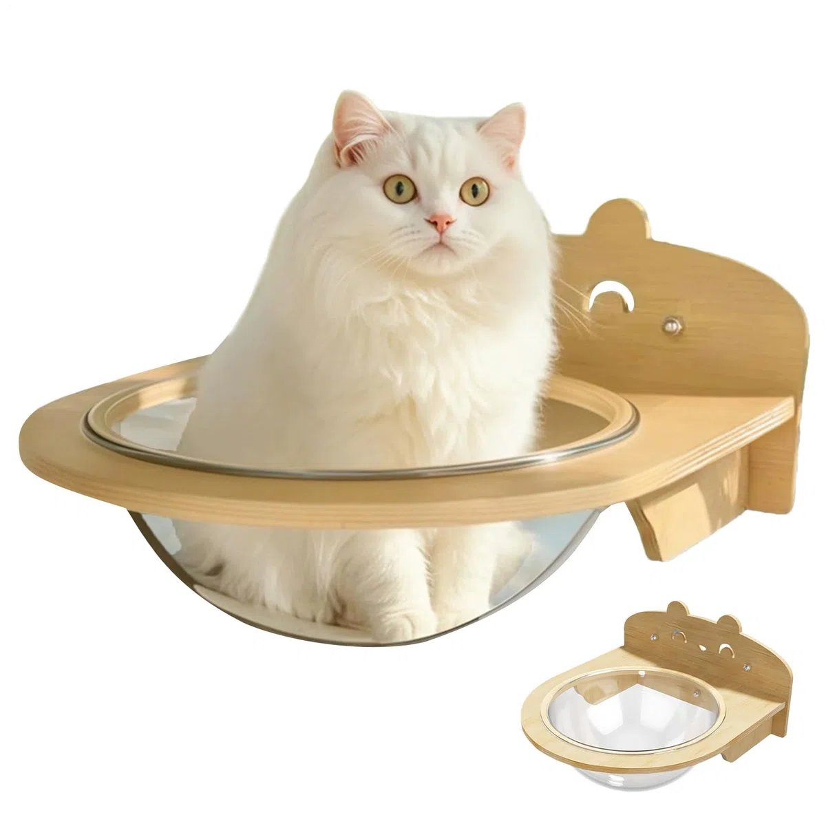 Asiento De Ventana Para Gatos Ahorro Espacio Para Escalada | Hamaca Ventana Gatos Con Ventosas Balcones Salones Dormitorios Estudio Cocinas Terrazas Acristaladas