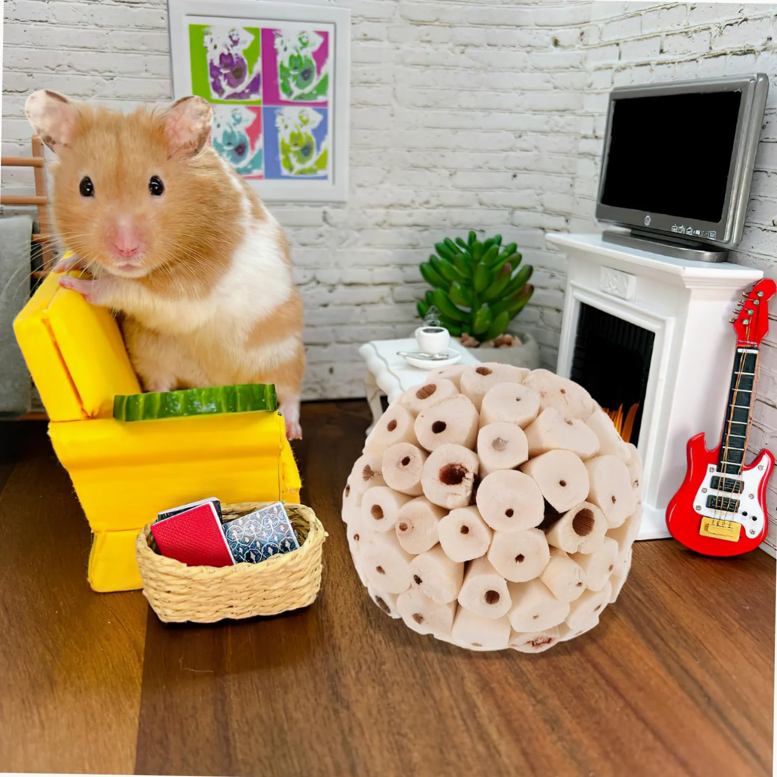 BESPORTBLE 30piezas Juguetes Naturales De Forrajeo y Masticación para Pájaros Conejos y Hámsters Juguetes Comestibles para Mascotas para Salud y Entretenimiento