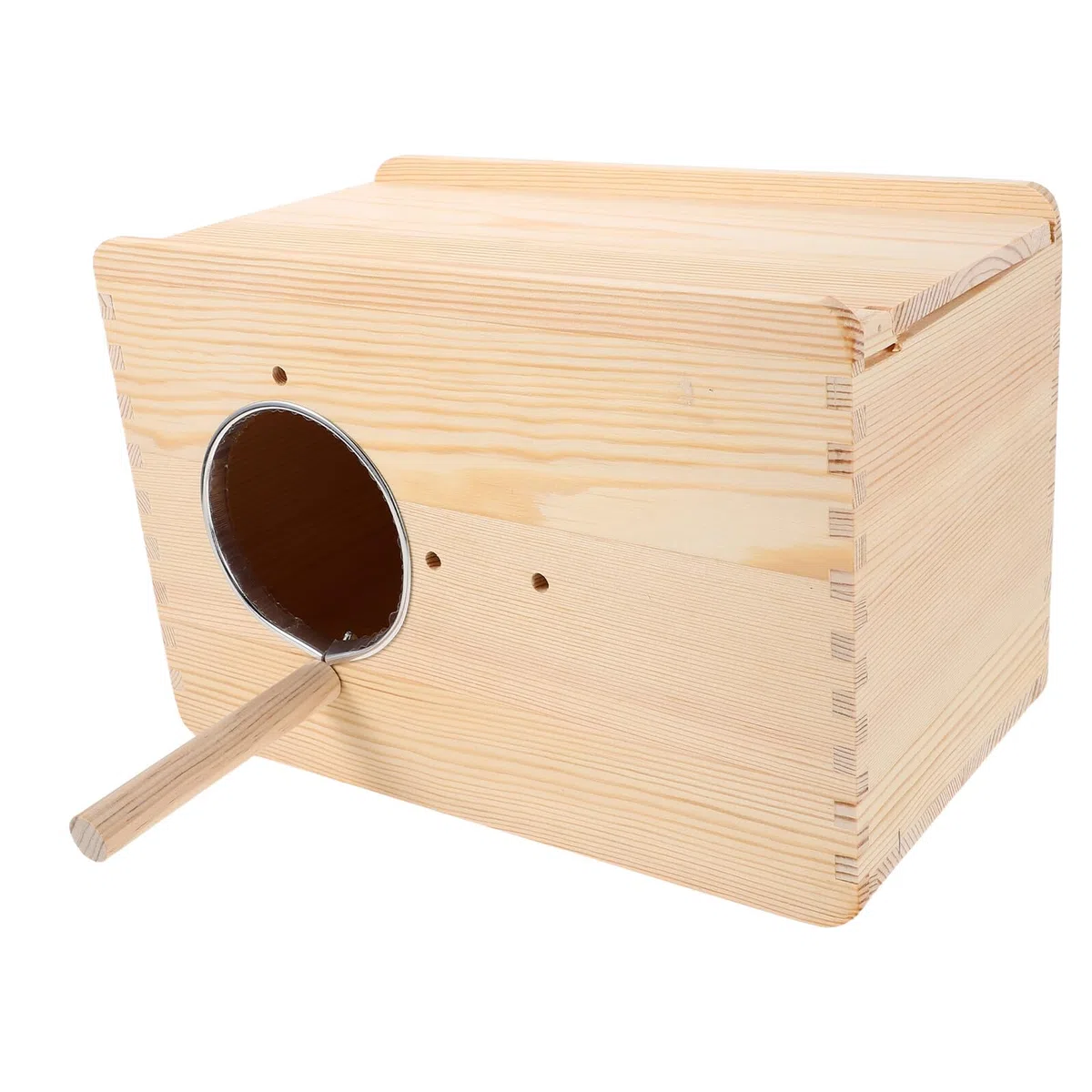 DOITOOL Caja de Cría de Madera para Loros Nido de Cría para Cacatúas y Periquitos Casa Nido para Pájaros Orificio