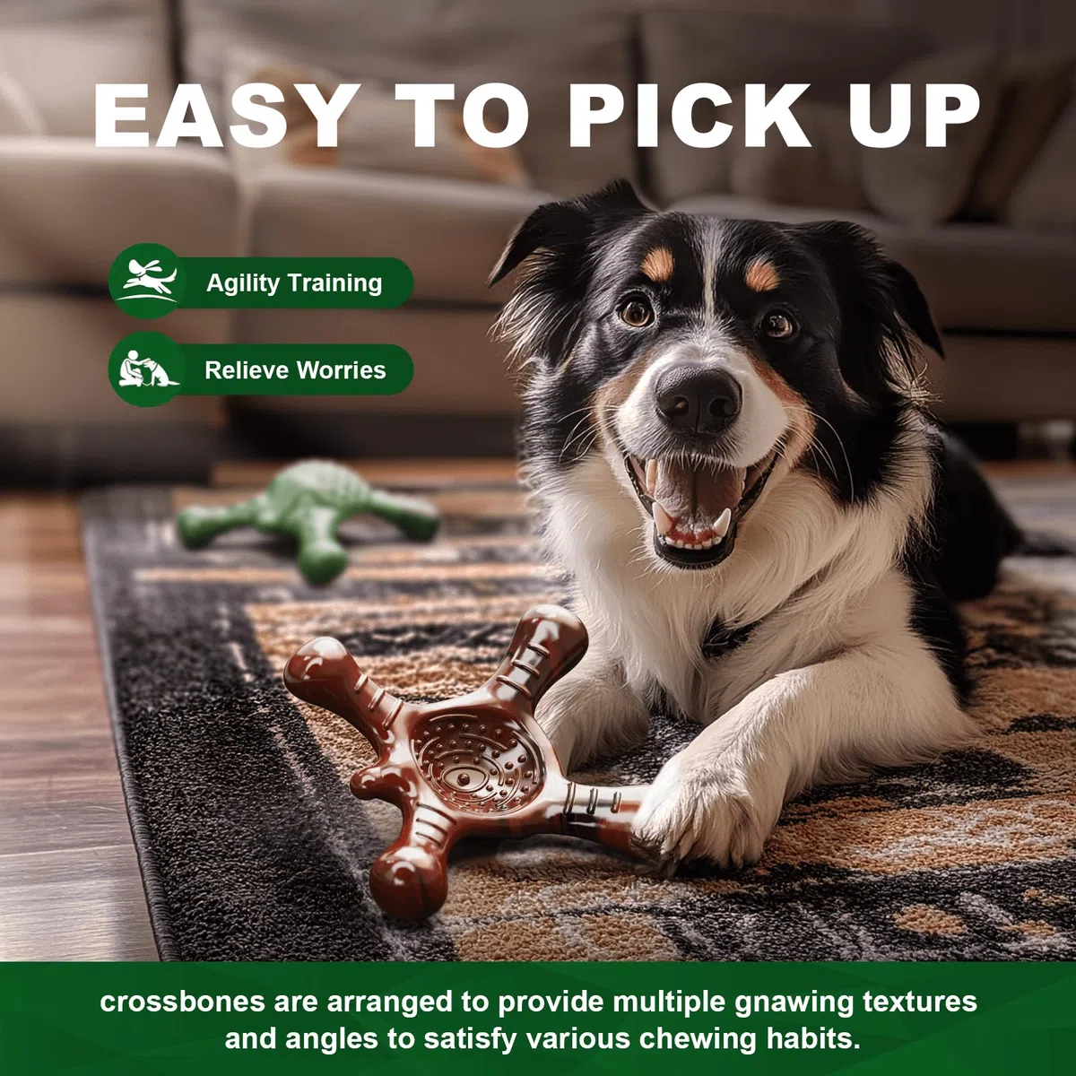 Juguetes resistentes para perros masticadores agresivos, juguetes masticables indestructibles para perros de razas medianas y grandes, juguetes para perros súper duraderos para la dentición, juguete