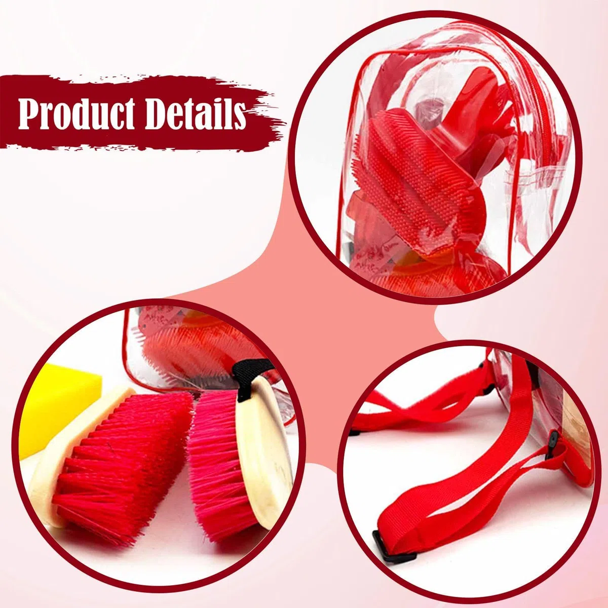 Set de 11 Piezas para El Cuidado de Caballos, Cepillos para El Sudor, Esponja de Baño, Accesorios para El Cuidado de Caballos, Herramientas de Limpiez