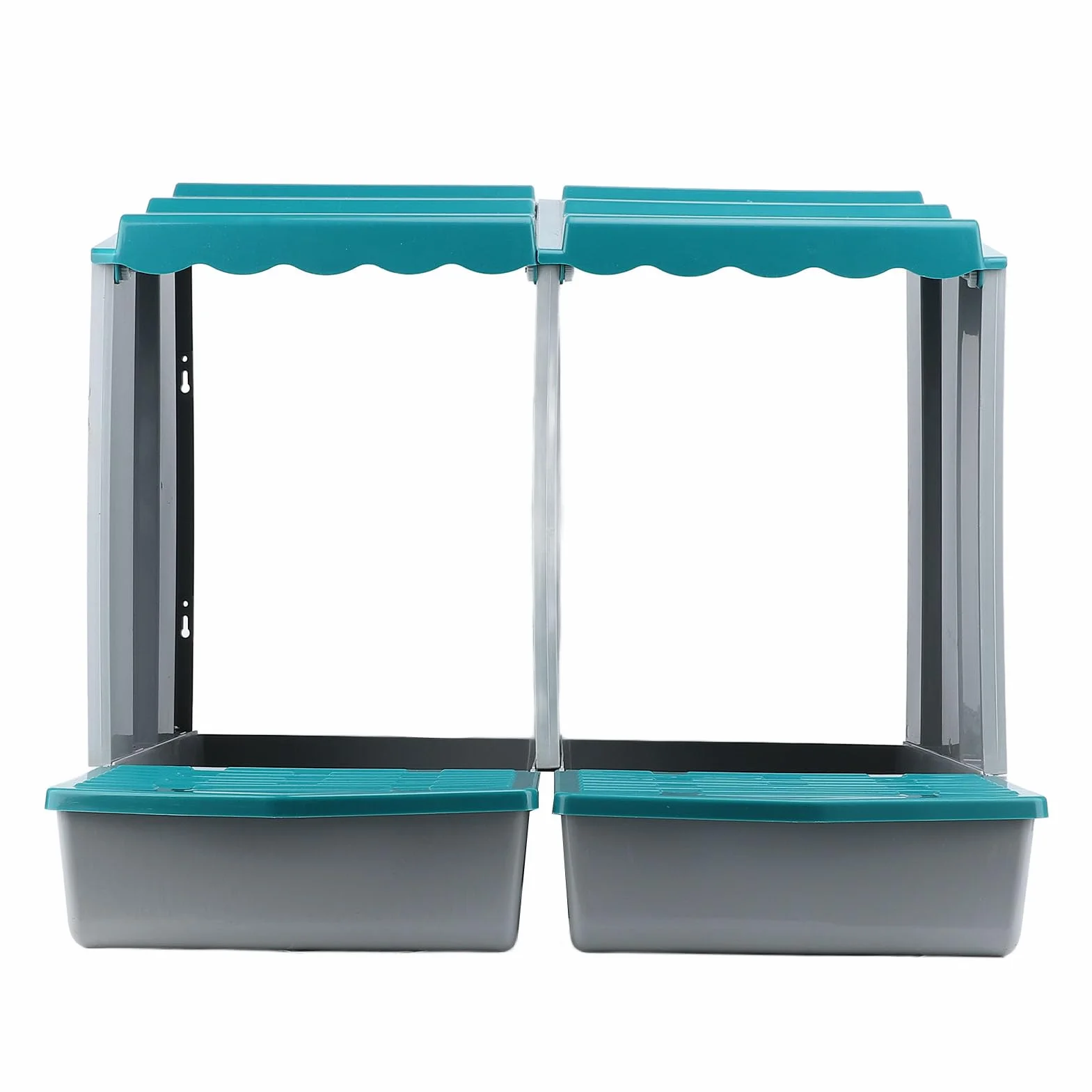 Caja Nido para Pollos, Material PP Resistente a la Intemperie, Cajas Nido para Pollos de Fácil Montaje, Caja Modular para Gallinero con Diseño Extraíble para Gallinas, Patos, Aves de Corral