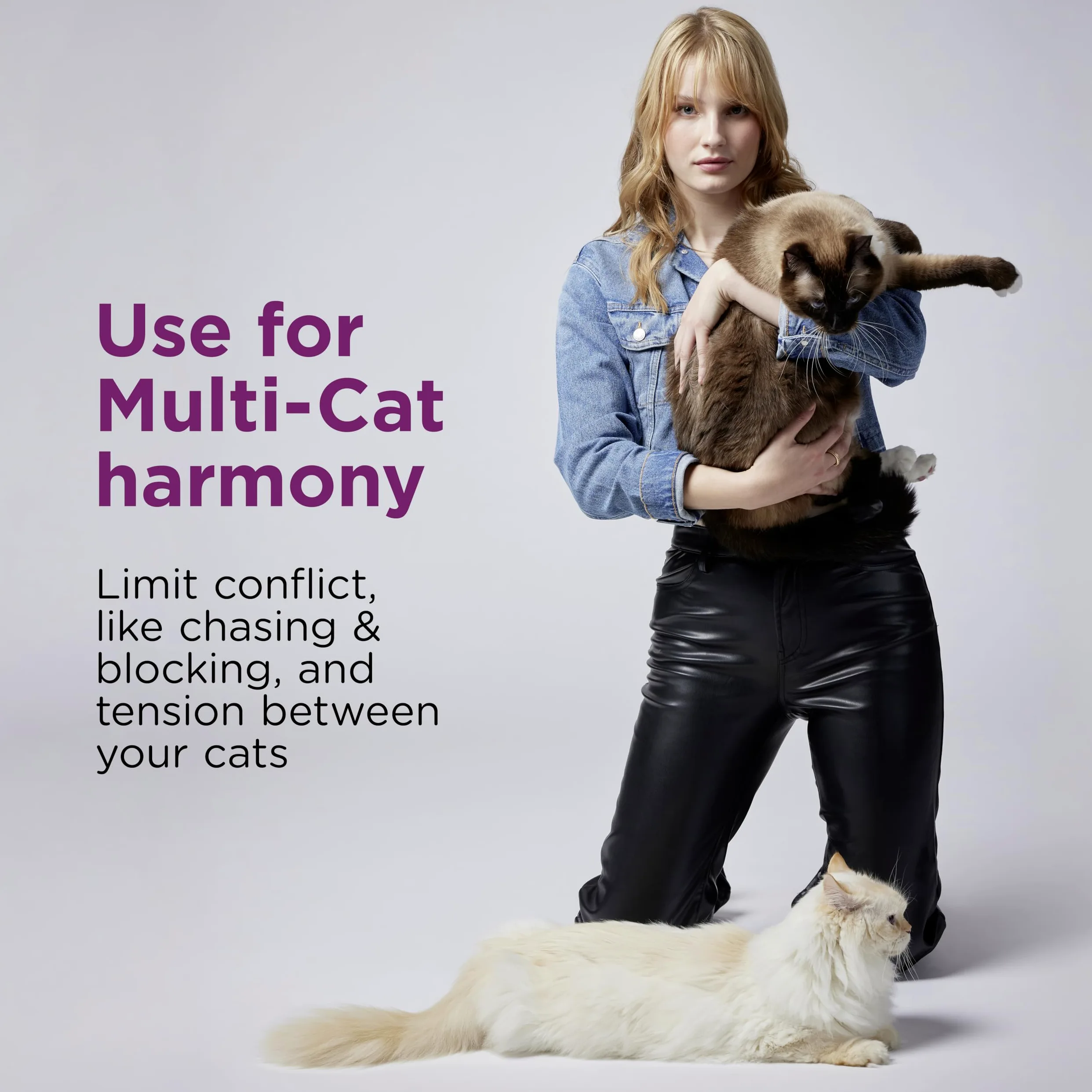 Comfort Zone 3 recambios | Recambios de difusor de feromonas para varios gatos (90 días) para un hogar tranquilo | Recomendado por veterinarios | Detiene la lucha de gatos, reduce la pulverización,