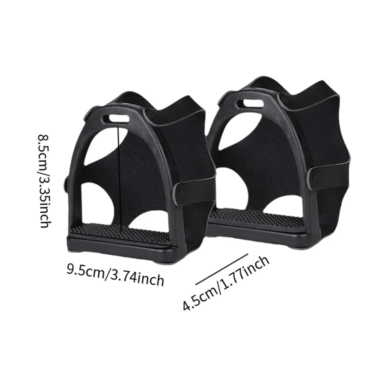 2 estribos antideslizantes for montar a caballo, ideales for deportes ecuestres al aire libre y for adultos.