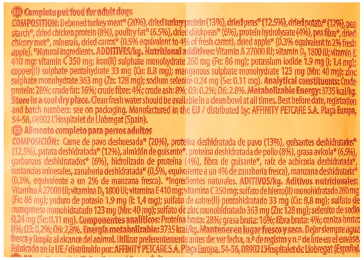 Nature's Variety Original No Grain, Pienso para Perros Adultos Medianos y grandes, Sin cereales, con Pavo deshuesado, 12kg