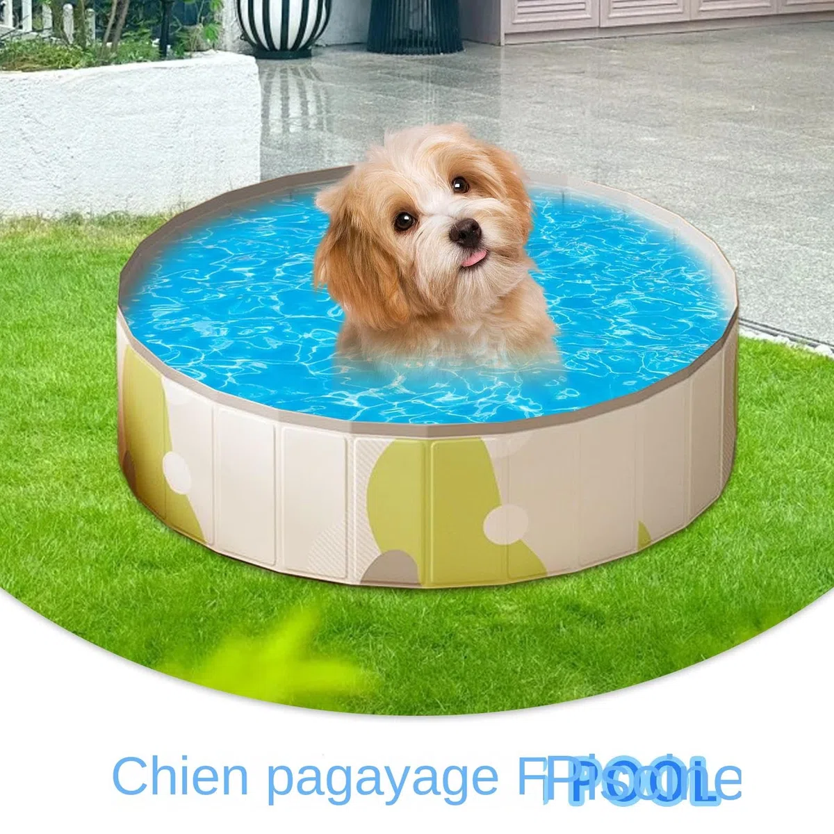 Piscina para Perros Bañera portátil Antideslizante para Cachorros