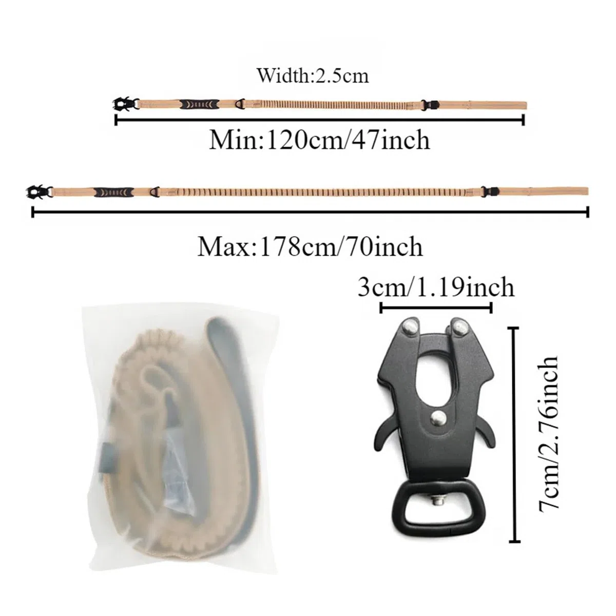 Correa for Perros con asa y cómodas Asas Acolchadas compatibles Grandes(E)