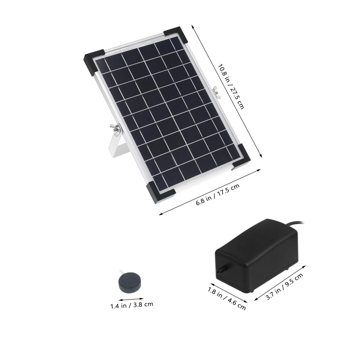 Toyvian Bomba De Oxígeno Solar para Estanques Accesorio para Peceras Aireador para Estanques Exteriores Bomba Solar De Aire para Acuario Oxigenador para Pecera