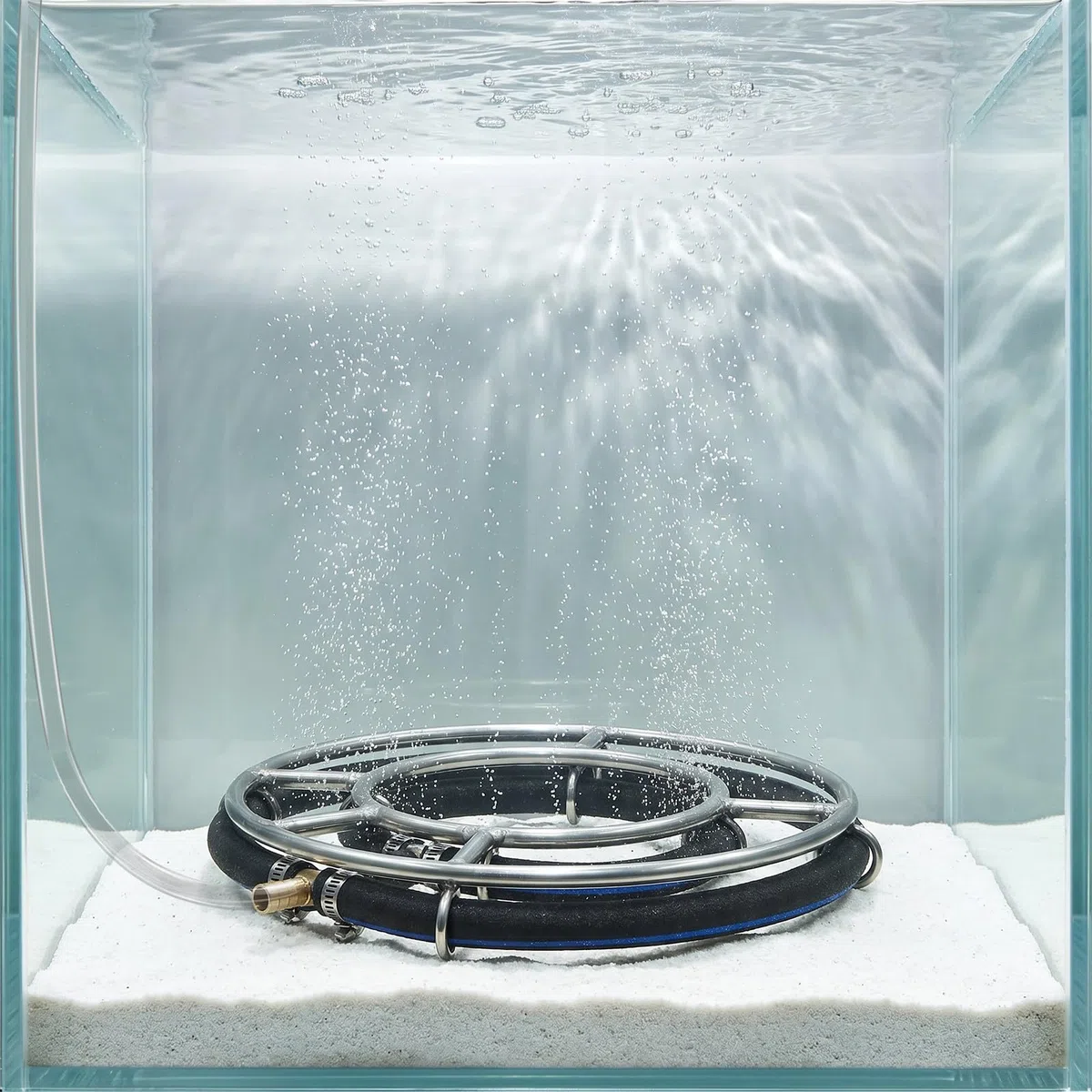 UKCOCO Difusor Optimiza la Circulación Redondo de Acero Inoxidable de Burbujas Piedra de Aire y Uso Prolongado para Acuario y Estanque para Bomba Agua