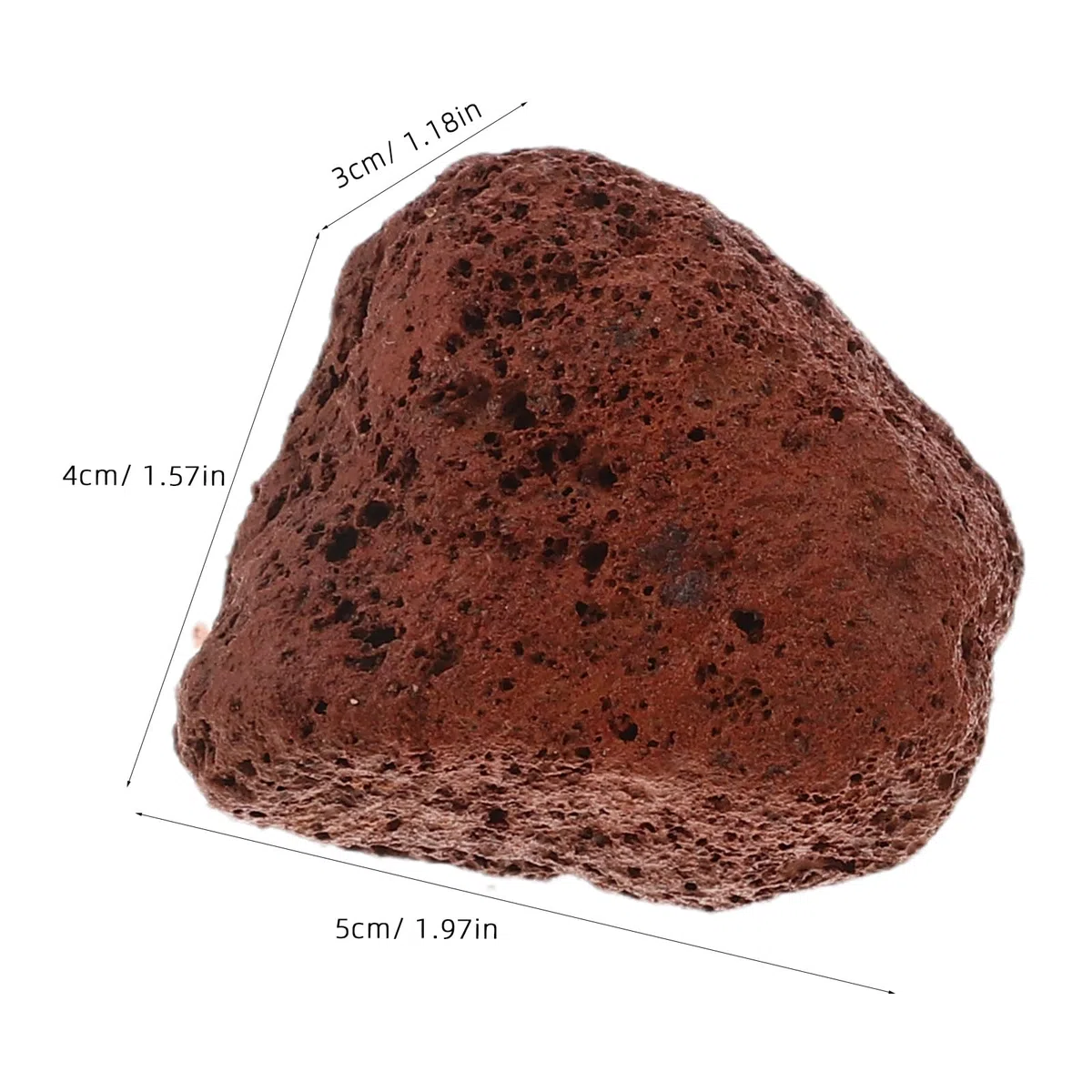 1 Bolsa de Roca volcánica Natural - Grava Decorativa para acuarios - Piedras filtrantes porosas para acuarios de Agua Dulce, Aproximadamente 1,5 kg/Bolsa, 3-5 cm