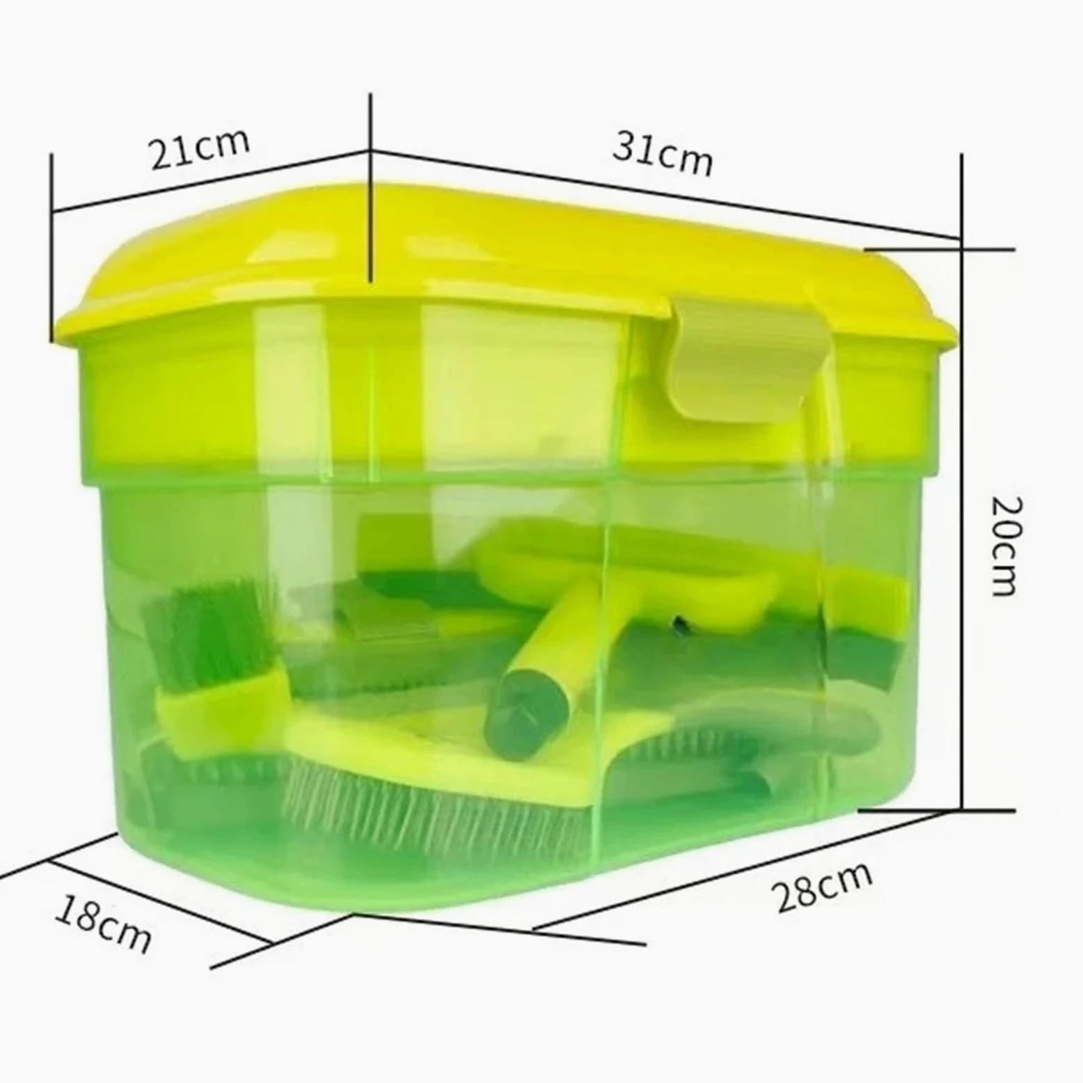 Amagogo Kit de Aseo para Caballos de 8 Piezas: cepillos, raspadores y Accesorios de Calidad. Durabilidad Profesional. Incluye Organizador y