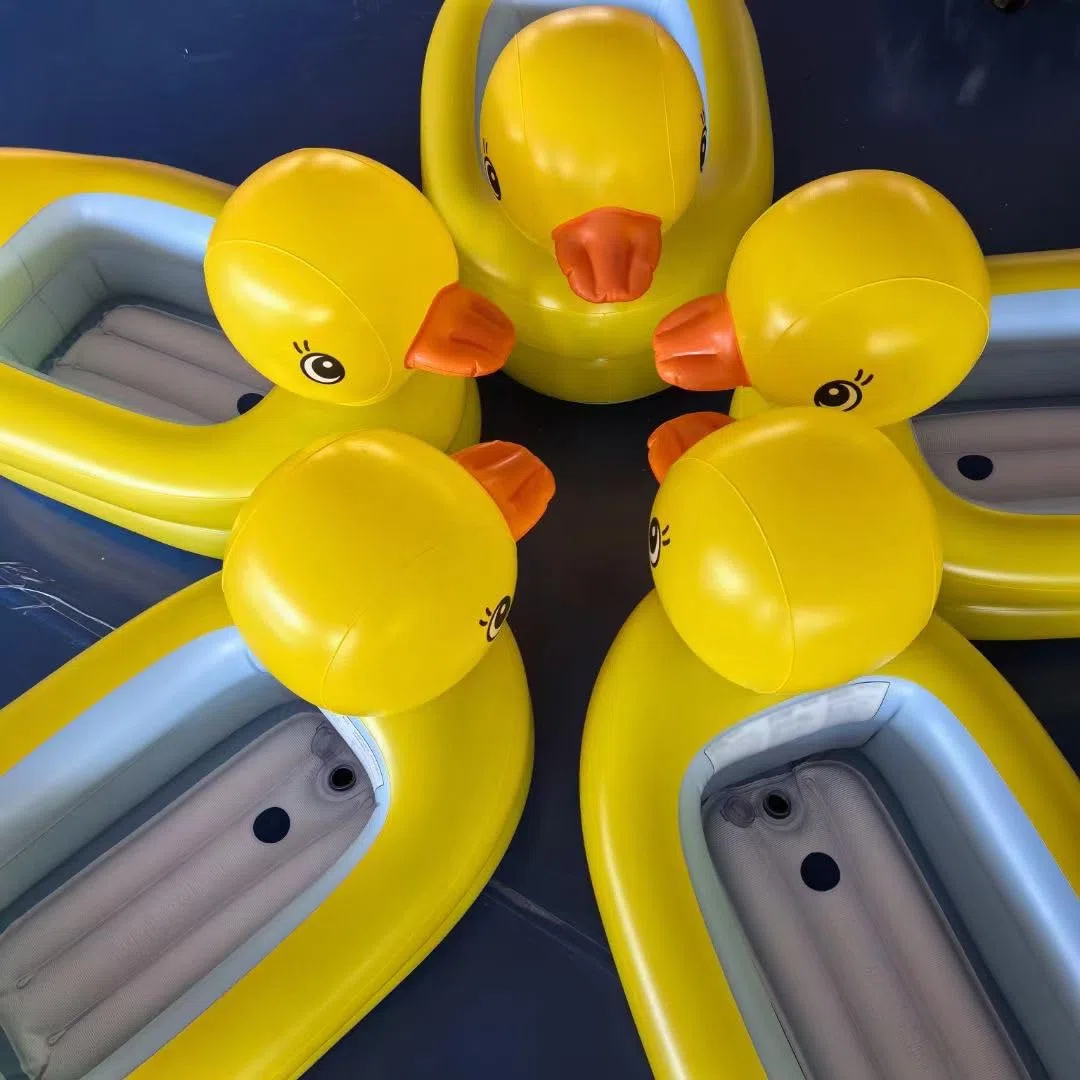 Rampa Piscina para Perros Cama Flotante Amarilla para Perros con Bomba, Exterior Bote Inflable para Perros Pequeños para Piscina Lago o Río, Plataforma Flotante Portátil para Cachorros