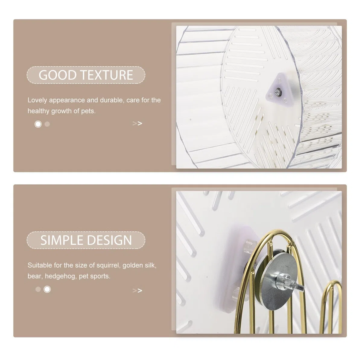 Happyyami Rueda para Hámster Soporte Juguete De Ejercicio para Animales Pequeños para Chinchillas y Ratas Estable y Silenciosa Color Aleatorio