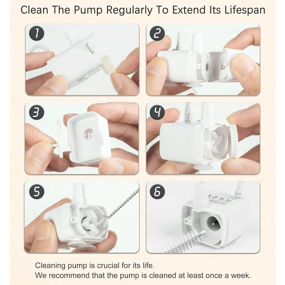 Bomba de agua Bomba de agua para beber, bomba de repuesto Original silenciosa para fuente de agua para mascotas con cable de alimentación Usb para fuente para gatos