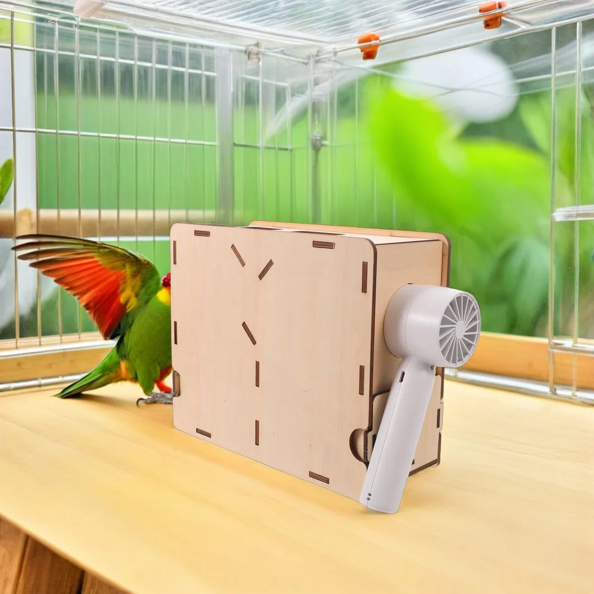 Separador Manual de Cáscaras para Semillas de Aves con Tecnología de Flujo de Aire Estable, Acrílico y Plástico, Adecuado para Preparación de Alimento en Criaderos Pequeños