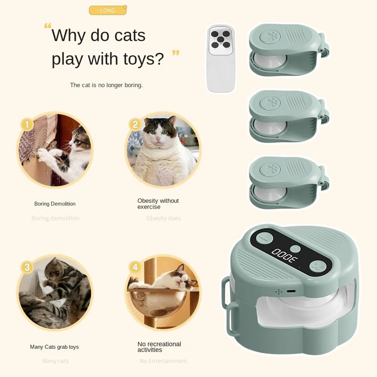 Juguete Eléctrico para Gatos Ratón Automático Con Actividades De Cinta De | Ejercitador Móvil Con Velocidad Ajustable Para Mascotas Para Apartamento Esquina Juego Tiempo