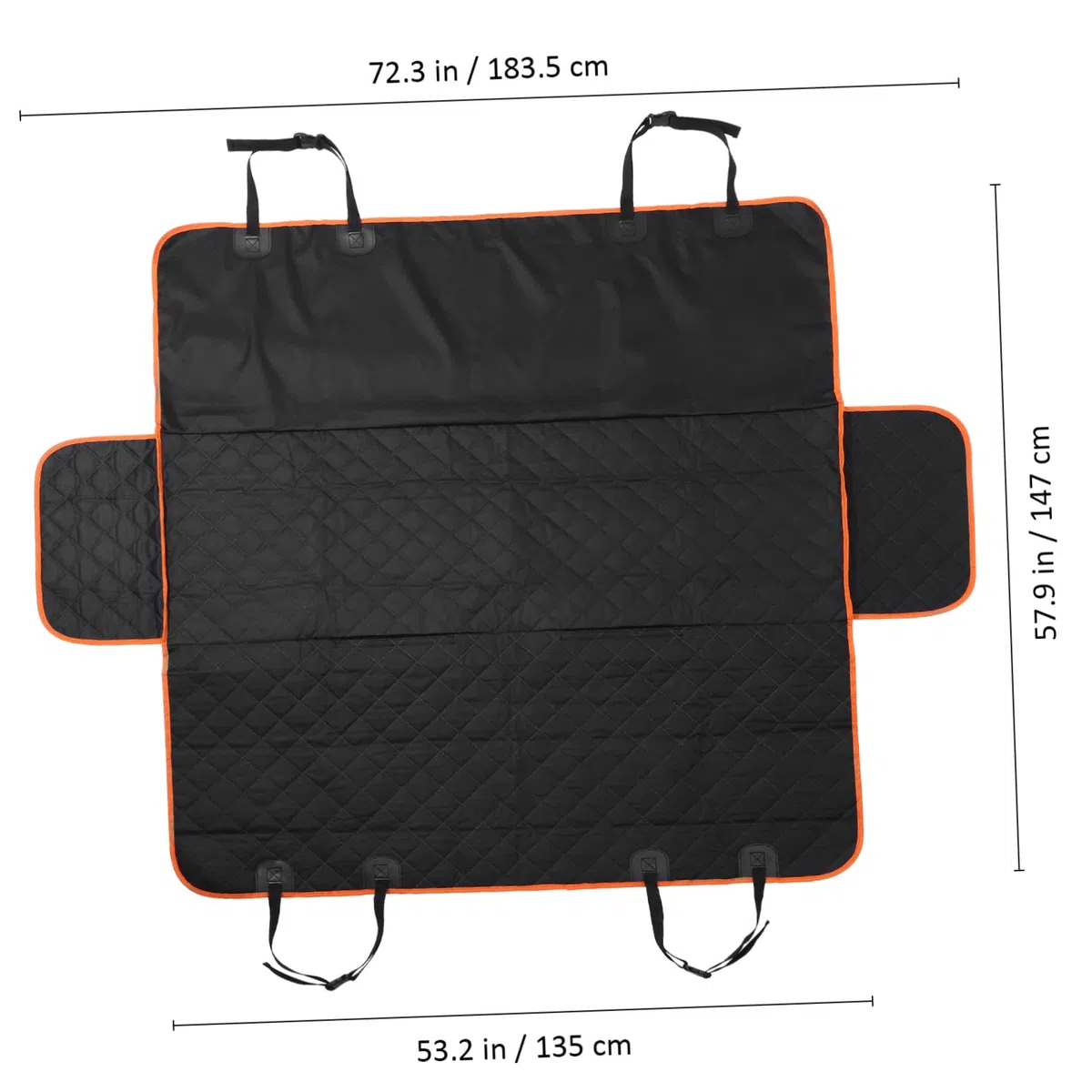 Funda para Coche para Perros Asientos de Coche para Mascotas Cierre Táctil y Base Antideslizante para Perros Grandes