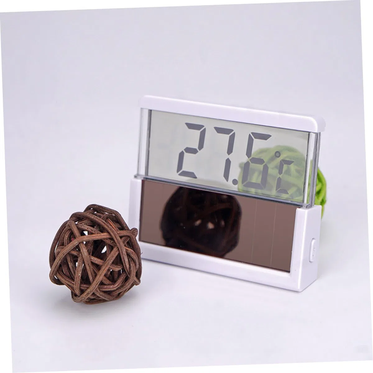 Yardwe 3 Piezas termometro digital LED agua del acuario agua del tanque de peces medidor de temperatura del termómetro digital pecera tronco acuario calabaza pescar