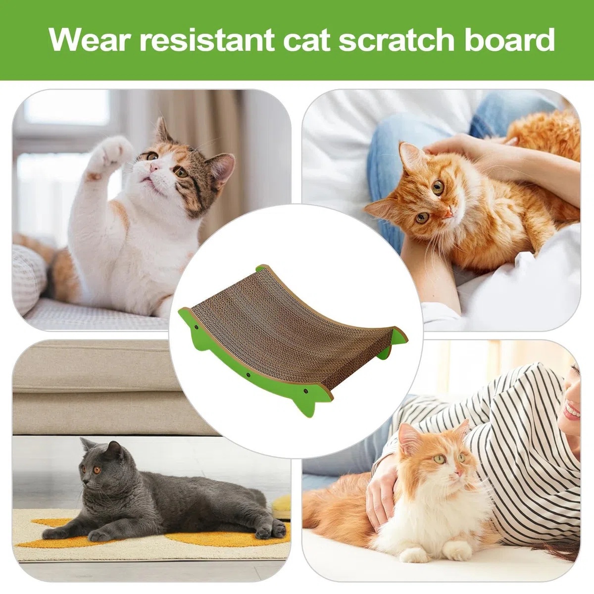 Tablero De Rascado para Gatos Rascador para Gatos Cama Gatito | Accesorios Para Mascotas Protección Para Muebles Contra Arañazos En Alfombra Sofá Pared Puerta Juego Interior Contra