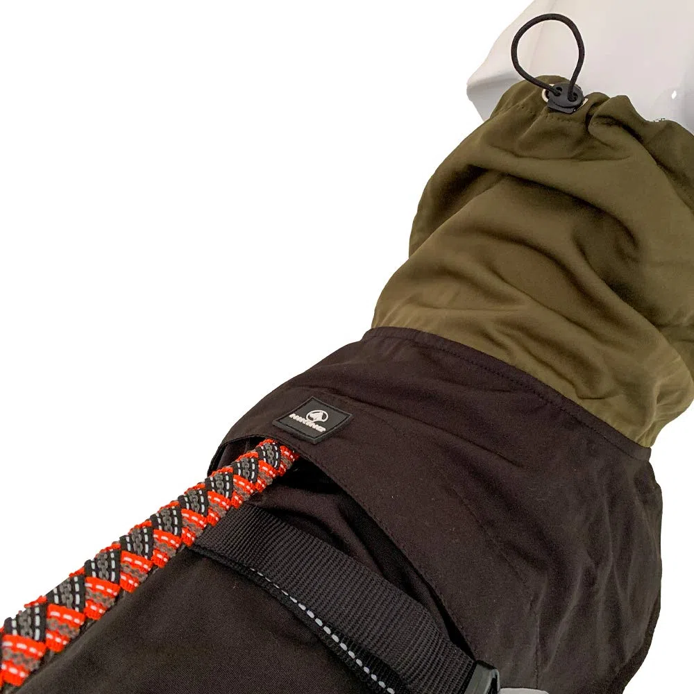 Croci Hiking - Abrigo Impermeable para Perros, Forro termorregulador, Nanga Black, Talla 45 cm - 260 g