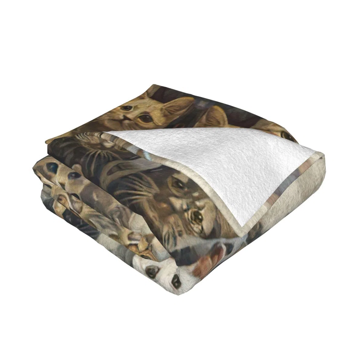 Manta de gato para sofá, cama, tamaño Queen, suave, ligera, afelpada, cálida y acogedora, manta de lujo